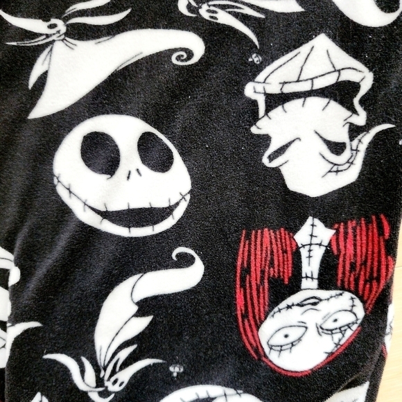 Disney The Nightmare Before Christmas Pajama Pants Black Lounge Women's Medium M - Picture 5 of 7